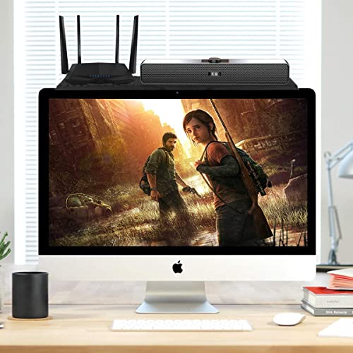 Bracwiser No Drill TV Top Shelf 24 inch Wide Monitor Top Mounting Bracket Platform Holds Speaker, AV Receiver, Media Box, Game Console and More - size: 24 inch