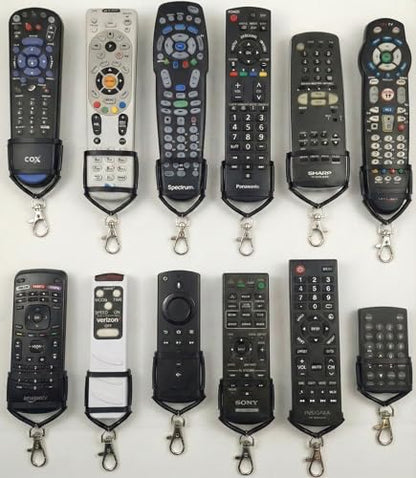 Universal Remote Control Holder with Lanyard - 3 Pack Portable Remote Leash, Stretchy Silicone Remote Protector for Bed, Hospital Bed, Recliner & Travel - Never Lose Your Remotes Again