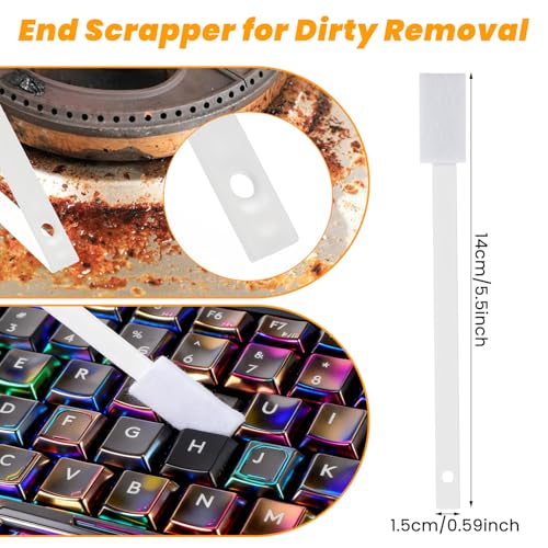 50 Pcs Disposable Crevice Cleaning Tool Crevice Brush Crevices Hole Cleaning Brush for Keyboards, Grooves, Stove, Table Corner and Small Spaces