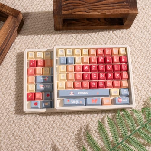 Sumgsn Keycaps Storage Box, Keycaps Container,130 Keys Transparent Display Case Holds 7u Spacebar/Big Enter Key for XDA/Cherry/MOA/MAO Profile Mechanical Keyboard (White) - color: white