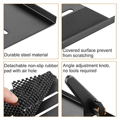 Bracwiser Plus No Drill TV Top Shelf 35.43 inch Wide for Thin Monitor TV Top Mounting Bracket Platform Holds Speaker, AV Receiver, Media Box, Game Console and More (CS106XLMINI) - size: 35 inch MINI