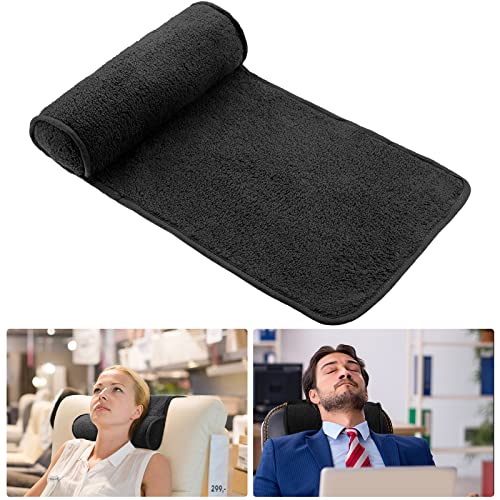 Weysat Recliner Pillow Neck Head Support Roll Non Slip Fleece Adjustable Neck Chair Headrest Cushion for Travel Home Office Recliner Couch Sofa Armchair Support and Pain Relief(Black) - color: Black