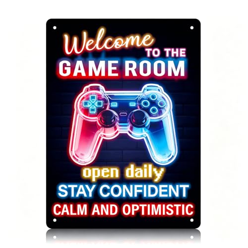Welcome to the Game Room Neon Sign - Gaming Signs for Bedroom Decor，Cool Perfect Gamer Gift for Son, Friends, Game Lover（11 * 8inches，Rope included） - color: Welcome to the Game Room 006