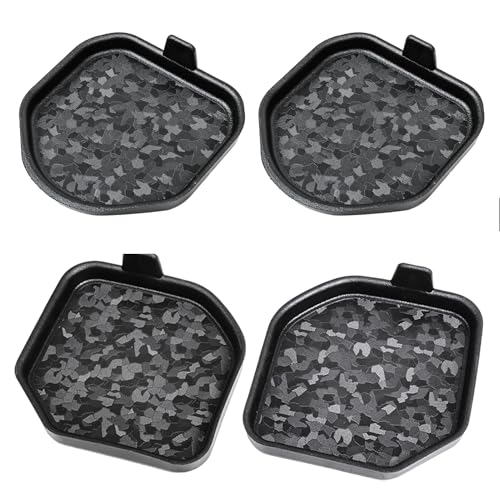 Cup Holder Inserts Coaster Compatible with Jeep Wrangler JL Gladiator JT 2018-2026 Accessories, Center Console Cupholder Pad, Non-Slip Drink Liner, Original Design, TPE, 4-Pcs Front Rear - size: 4 Pack for JLFront Rear