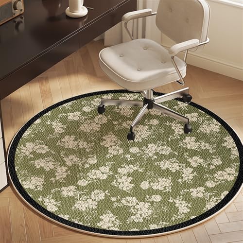 Heavy Duty Office Chair Mat for Carpet and Hardwood Floor 39" x 39" Non Slip Computer Chair Mat Large Floor Protector Rug Cleaned Easily Green - color: Green 1, size: 39" x 39"