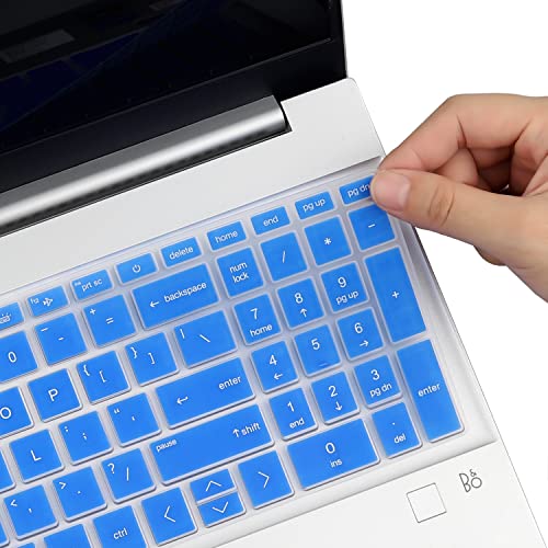 Keyboard Cover for HP 17.3" Laptop 17-cn/cp 17t-cn 17-cn0065cl 17-cn3053cl 17-cn0691ds 17-cn1053cl 17-cn0010nr 17-cn2099nr cn1069cl 17-cn0001tg 17-cn0003dx 17-cn3097nr/3165cl 17-cn2068cl cn0076nr-BU - color: Blue(Regular Letters)