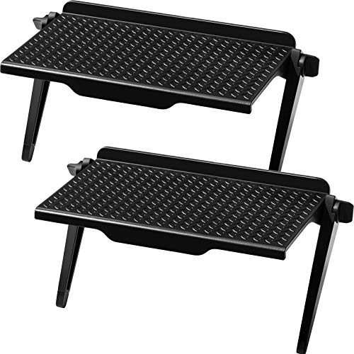 Blulu 2 Pieces TV Top Shelf Adjustable Screen Shelf TV Monitor Top Bracket for Cellphone Stand, Media Boxes, Game Console, Router and Home(8.5 x 4.5 Inch,Black) - size: 8.5 x 4.5 Inch
