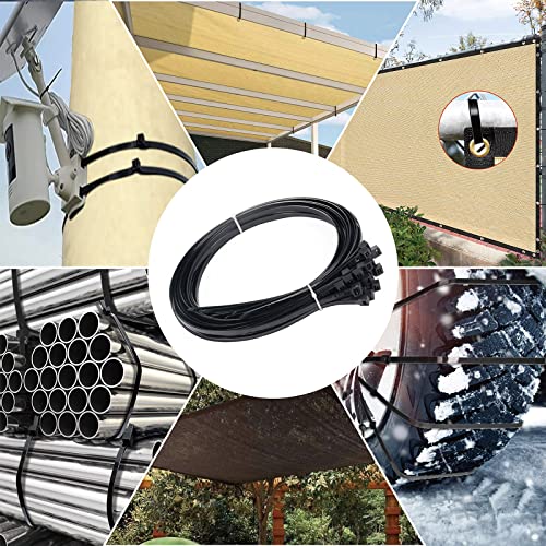 Large Zip Ties Heavy Duty Outdoor 24 inch (250 Pack), Heavy Duty Zip Ties 220 lbs, Black, by ANOSON - size: 24"/250 pk (220 Lb)