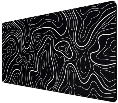 Large Mouse Pad, 31.5" × 15.7" Gaming Mousepad for Keyboard with Anti-Slip Rubber Base, Keyboard Pad XXL Modern Aesthetic Mouse Mat for Home and Office - color: D6