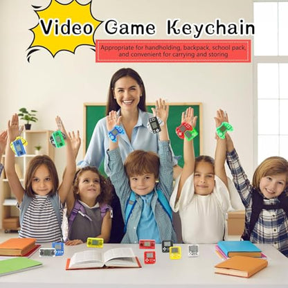 Video Game Party Favors for Kids, Mini Game Keychain Arcade Party Favors Birthday Supplies, Party Supplies for Boys and Girls 6PCS