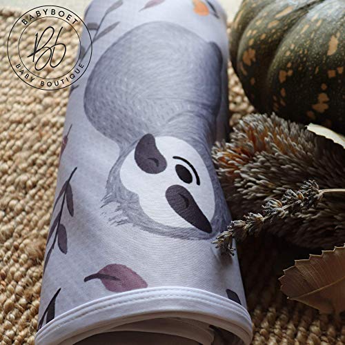Splat Mat for Baby – Under High Chair Floor Mat Protects Wood, Vinyl and Carpet from Spills – Waterproof 4 Layer Baby Mat with Anti-Skid Backing Deters Bunching and Sliding (51” x 51”) - color: Sloth