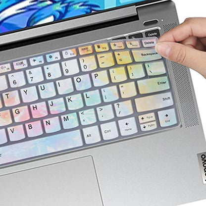 Keyboard Cover for Lenovo Yoga 5i 7i 9i 14" 2-in-1, Lenovo Flex 5 14", Ideapad 5 14", Lenovo Silm 7 9 14", IdeaPad Flex 5 5i 14, IdeaPad Slim 5i 7i Pro, ThinkBook 14 14s G2 G3 Keyboard Cover-Color - color: colors