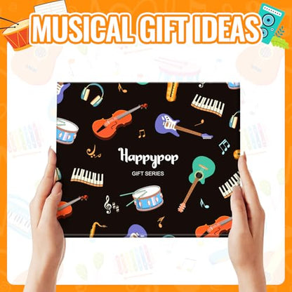 HAPPYPOP Music Gifts for Music Lovers - Guitar Saxophone Violin Socks for Musicians Players - color: Socks Out Rock Out