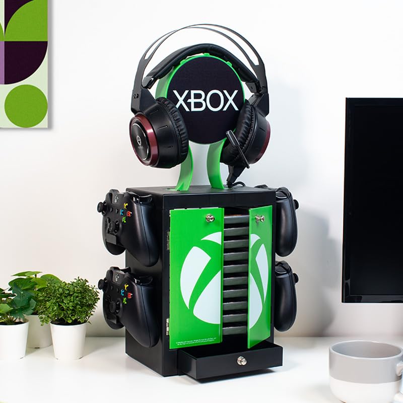 Numskull Official Xbox Series X Gaming Locker- For Holding Controls Headset Stand for All New Gen Consoles -PS5, Nintendo Switch - Official Gaming Merchandise
