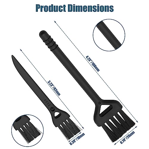 Keyboard Cleaning Brush, 6 Pcs Plastic Handle Nylon Anti Static Brush Kit Fit for Computer Keyboard, Laptop, Phone, Car Interior Detailing Cleaning Tools