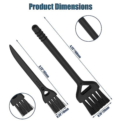 Keyboard Cleaning Brush, 6 Pcs Plastic Handle Nylon Anti Static Brush Kit Fit for Computer Keyboard, Laptop, Phone, Car Interior Detailing Cleaning Tools