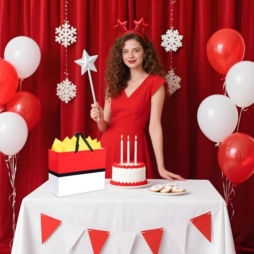 Mprocen Cartoon Animation Party Gift Bags Red White Theme Goodie Bag Birthday Wrapping Paper Greeting Card Envelope Party Decoration Supplies - color: Themed 5