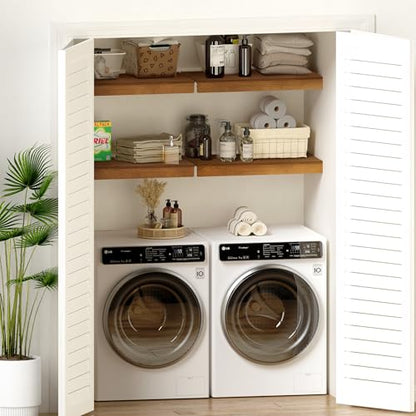 Gashell Wire Shelf Covers, Bamboo Wire Rack Covers for Pantry, Closet (5pcs, 24" W x 16" D) - size: 24"W x 16"D