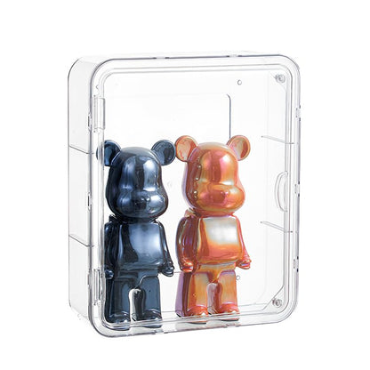 BOHOIDEE 3 Tiers Clear Display Case for Figures, Acrylic Storage Organizers Box with Magnetic Door, Wall-Mounted Dustproof Showcase for Collectibles Action Figure - size: Wall-Mounted Large