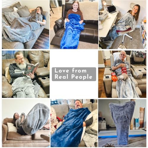 EzrAllora Special Edition Gamer Foot Pocket Blanket -Patent Pending- Gamer Gift for Men Who Have Everything -TV Throw - Gifts for Men Who Wants Nothing (Fleece, Gamer Edition) - color: Gamer Edition