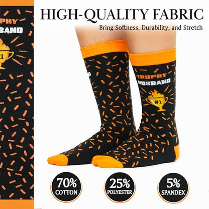 ZAGKOO Funny Socks for Men, Women - Stocking Stuffers for Men - color: Husband Sock 2