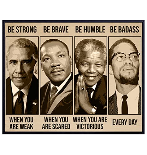 Jigsaw Wooden Puzzle 1000pcs Inspirational African American Art Be Strong Be Brave Be Badass Positive Motivational Quotes Black Pride Black Men Impossible Hard Difficult Challenging Puzzles - color: Pt017