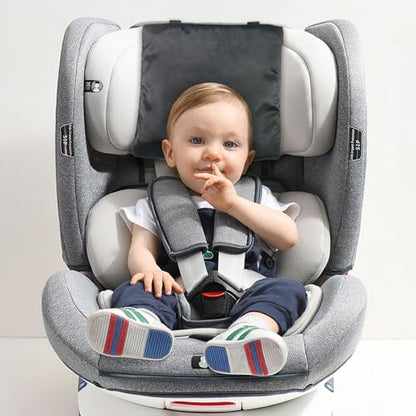 Satin Car Seat Headrest Cover for Babies Baby Hair Protector Soft Silk Feeling Protection Babies,Baby Head Protector and Smooth Protection, Skin-Friendly Head,headrest for car(2 Pack Black)