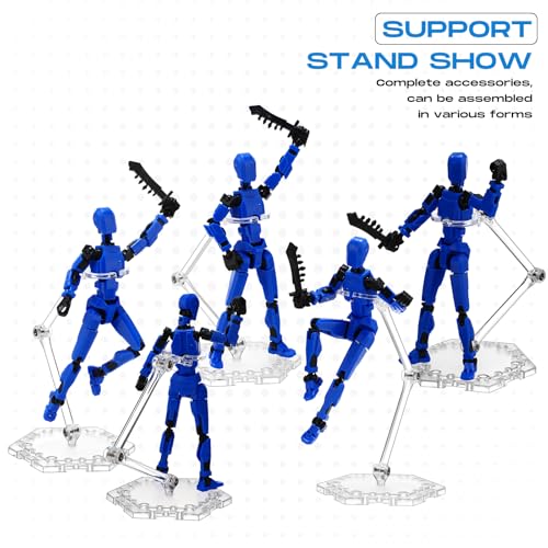Colingmill 12 Pack Action Figure Stand Assembly Action Figure Display Holder Base Doll Model Support Stand Compatible with Hg/rg 1/144 with Screwdriver, 6.3 Inch - style: Hexagon