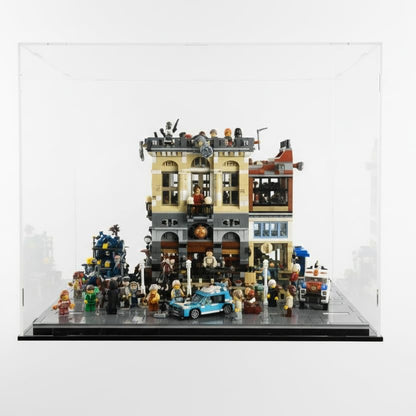 Clear Acrylic Display Case, 10x10x10inch (25x25x25cm) | Assemble Cube Display Box, Black Base, Dustproof Protection, For Collectibles Memorabilia Figurines - size: 10 x 10 x 10 inches