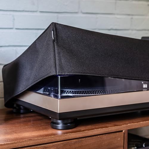 Crosley AC1055A-BK Fabric Turntable Dust Cover, Black