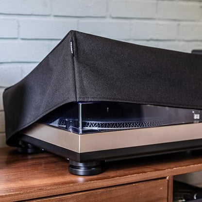 Crosley AC1055A-BK Fabric Turntable Dust Cover, Black