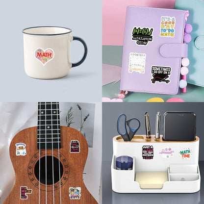 120PCS Math Stickers Funny, Math Gifts for Student Vinyl Waterproof for Water Bottle Laptop Luggage Guitar Gifts for Teens Girls Kids Adult Students - style: Math Stickers