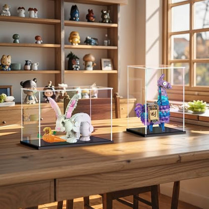 Acrylic Display Case for Collectibles Assemble Clear Display Case for Figures Alternative Glass Boxes for Lego Doll Statues Home Storage(12x8x8 inch; 30x20x20 cm) - size: 12 x 8 x 8 inches