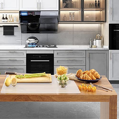 Ewen 39.4x23.5in 2mm Extra Large Silicone Mat, Thick Heat Resistant Placemat Silicone Mats for Kitchen Counter, Bar Workbench Table Protector Cover Pad for Air Fryer Coffee Maker Stove Translucent - color: Translucent, size: 39.4"L x 23.5"W