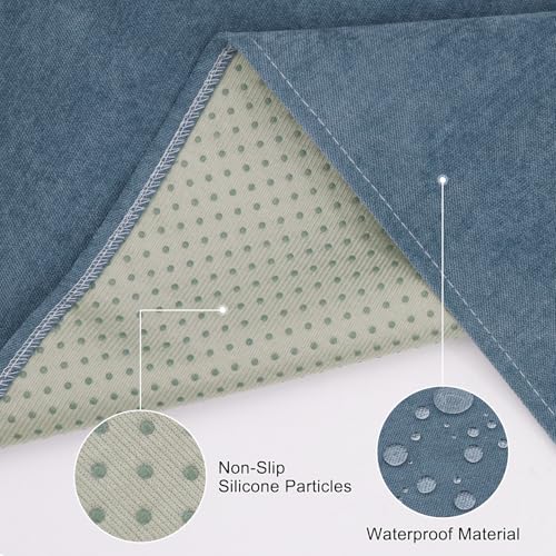 Couch Arm Covers Sofa Arm Covers Set of 2, Waterproof Couch Cover Armchair Cover for Recliner, Non Slip Sofa Headrest Covers Armrest Cover Couch Slipcover Protector, Dark Blue - color: Dark Blue