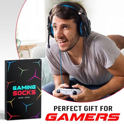 Gamers Gifts for Men, Boys - Gifts for Gamers - Gaming Socks, Stocking Stuffers for Men, Boyfriend, Son Gaming Novelty Socks - color: Gaming05