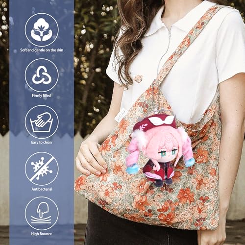 UTIEHD Anime Game HSR Character Keychain Pendant, 4 Inch Collectible Figure for Backpacks Bags and Keys for Fans - color: Phainon
