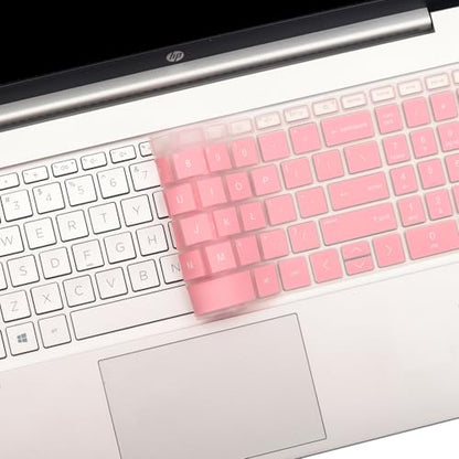 Keyboard Cover for 15.6 17.3 HP Laptop 17-cn 17-cp 15-fc 15-fd 15-eg 15-eh 15-er Series 15-fc0025dx 15-fc0093dx 15-fd0083wm 15-fd0107dx 15t-fd000/fd100 15t-eg300 17t-cn300/cn400 17-cn 17z-cp-Palepink - color: Palepink(Regular Letters)