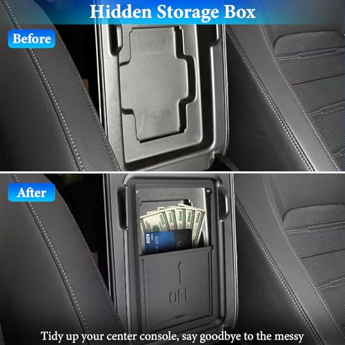 YPHUIKI 4PCS Center Console Organizer Compatible with Honda CRV 2023 2024 2025 2026 Accessories CR-V Hybrid Armrest Organizer Tray Hidden Storage Box Cup Holder - size: 2023-2026 CR-V (4pcs)