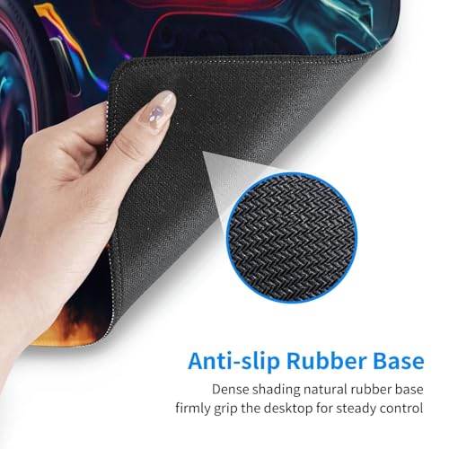 Race Car Gaming Mouse Pad, Sports Car Racing Car Game Large Extended Desk Mat 11.8X 31.5 inches with Non-Slip Base & Stitched Edges, Waterproof Desk Mat for Office, Home, Laptop, Computer Keyboard - color: Race Car_05