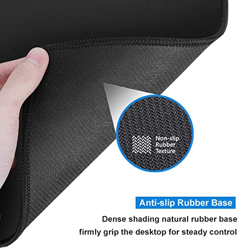 Large Gaming Mouse Pad Anime Night Sky Space Stars Custom Desk Pad,Mousepad with Non-Slip Rubber Base and Stitched Edges Mouse Mat,Portable Desk Mat for Office,Computer Work,Game,31.5X15.7