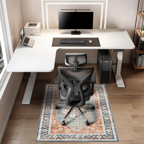 Vicwe Office Chair Mat for Hardwood Floor & Tile Floor,48"X 60" Heavy Duty Desk Chair Mat, Under Desk Rug for Rolling Computer Chair,Anti Slip,Low Pile Carpet Floor Protector