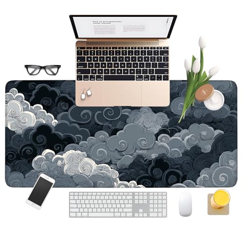Clouds Extended Gaming Mouse Pad 35.4 x 15.7 Inch – Elegant Desk Mat for Gaming, Office, and Study with Non-Slip Rubber Base - color: #43, size: 35.4 x 15.7 Inch