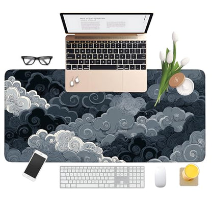 Clouds Extended Gaming Mouse Pad 35.4 x 15.7 Inch – Elegant Desk Mat for Gaming, Office, and Study with Non-Slip Rubber Base - color: #43, size: 35.4 x 15.7 Inch