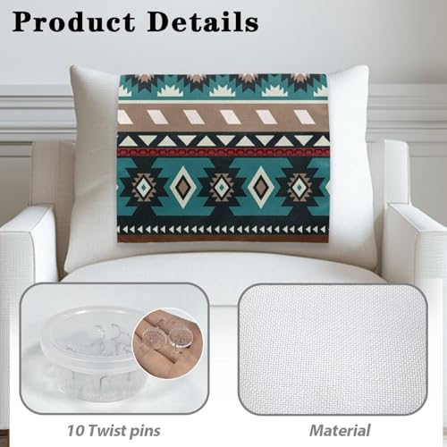 Aztec Sofa Headrest Covers Recliner Headrest Protector Cover Easy to Install Couch Head Rest Covers Pet Scratch Resistant Sofa Head Protector 2 Pcs - color: Aztec Themed