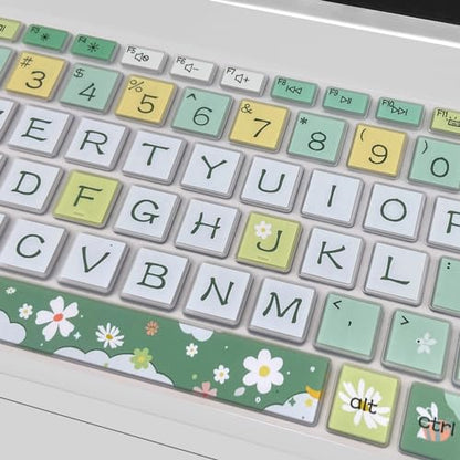 Keyboard Cover for 15.6 HP Laptop 15-fc 15-fd 15t-fd 15z-fc Series, HP Pavilion 15-eg 15t-eg 15-eh 15-er, 17z-ca 17-cn 17-cp 17z-cp Series, Spring Flowers - color: Spring Flowers