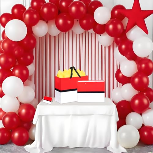 Mprocen Cartoon Animation Party Gift Bags Red White Theme Goodie Bag Birthday Wrapping Paper Greeting Card Envelope Party Decoration Supplies - color: Themed 5