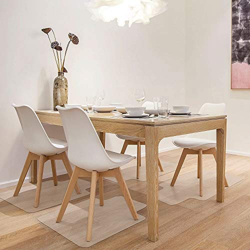 Azadx Clear Office Chair Mat 36'' X 48'', Durable Desk Chair Mat for Hardwood Floor, Heavy Duty Plastic Office Floor Mat Under Rolling Chairs for Easy Glide and Protection (36" X 48" with Lip) - size: 36" X 48" with Lip
