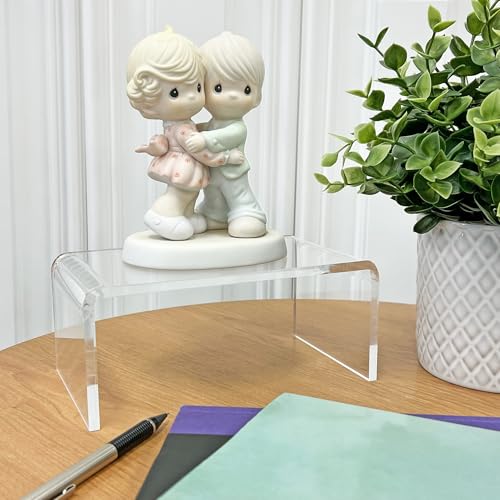 Plymor Clear Acrylic Rectangular Display Riser, 3" H x 7" W x 4" D (1/4" thick) - size: 3" x 7" x 4"