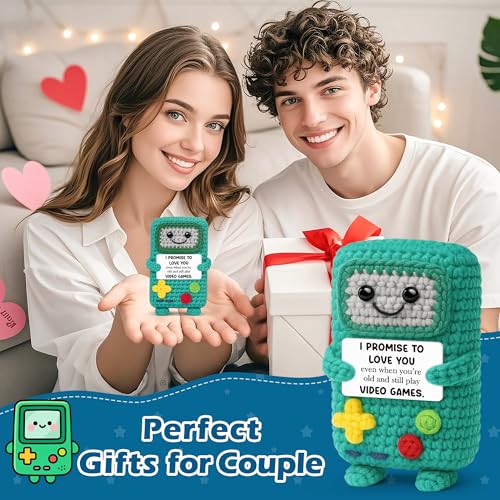 Busy Gaming Life Bride and Groom Engagement Gift 2026, Happy Marriage Gifts for Couple, Gifts for Wedding Shower, Newlywed Mr and Mrs, I Love You Gift for Her Him, Positive Crochet Present - style: Adult